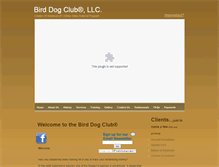 Tablet Screenshot of birddogclub.com